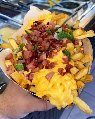 cono de papas cheddar